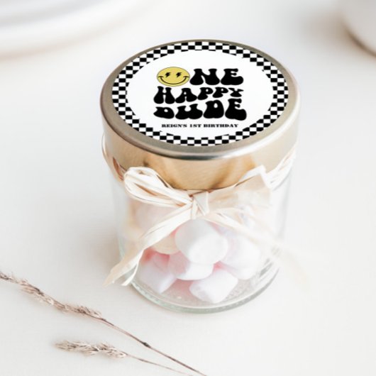 Een gelukkige kerel | Jongens Rad Kinder 1e Verjaa Ronde Sticker