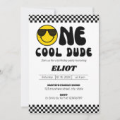 Een gelukkige kerel met een coole kerel die de eer kaart (Voorkant)