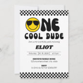 Een gelukkige kerel met een coole kerel die de eer kaart (Voorkant)