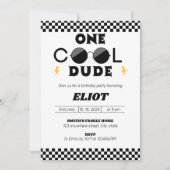 Een gelukkige kerel met een coole kerel die de eer kaart (Voorkant)