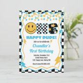 Een gelukkige kerel- rockster kaart (Staand voorkant)