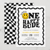 Een gelukkige kerel | Schattige Happy Face Boy 1e Kaart (Voorkant / Achterkant)