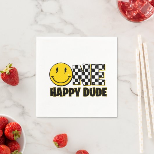 Een gelukkige kerel servet (Insitu)