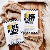 Een gelukkige kerel | Smile Face Boy 1e Verjaardag Kaart