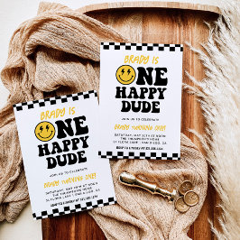 Een gelukkige kerel | Smile Face Boy 1e Verjaardag Kaart