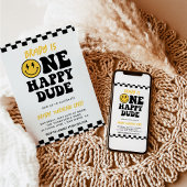 Een gelukkige kerel | Smile Face Boy 1e Verjaardag Kaart