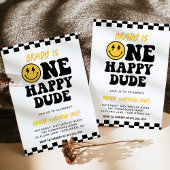 Een gelukkige kerel | Smile Face Boy 1e Verjaardag Kaart