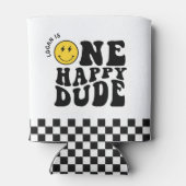 Eén Gelukkige Kerel Smile Face Jongen Eerste Verja Blikjeskoeler (Achterkant)