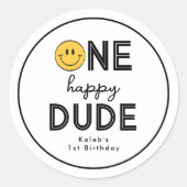 Een gelukkige kerel Sticker (Voorkant)