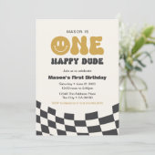 Een gelukkige Kerel van de Aansporing van de Dag v Kaart (Staand voorkant)