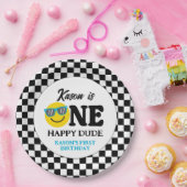 Een gelukkige kerel verjaardag 1e verjaardag papieren bordje (Feest)