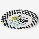 Een gelukkige kerel verjaardag 1e verjaardag papieren bordje (Gekanteld)