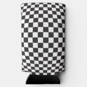 Een gelukkige kerel wavy kronkelig eerste verjaard seltzer blikjeskoeler (Achterkant)