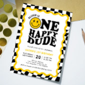 Een gelukkige kerel | Wavy Smile Gezicht Jongen 1e Kaart