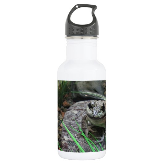 Een gelukkige Kikker Waterfles (Voorkant)