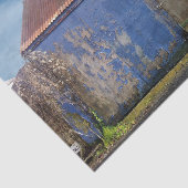 Een gelukkige, kleurrijke Barn Tissuepapier (Detail)