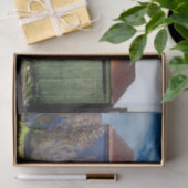 Een gelukkige, kleurrijke Barn Tissuepapier (Geschenk)