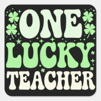 Een gelukkige leraar Groovy retro leraar St. Patri