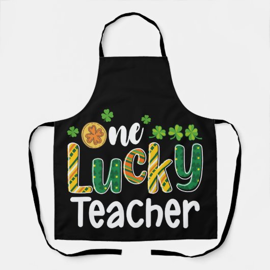 Een gelukkige leraar School St. Patrick's Day Schort (Voorkant)