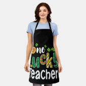 Een gelukkige leraar School St. Patrick's Day Schort (Gedragen)