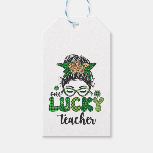 Een Gelukkige Leraar - St. Patrick's Dag Cadeaulabel (Voorkant)