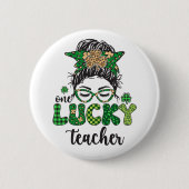 Een Gelukkige Leraar - St. Patrick's Dag Ronde Button 5,7 Cm (Voorkant)