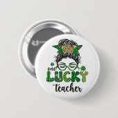 Een Gelukkige Leraar - St. Patrick's Dag Ronde Button 5,7 Cm (Voorkant /achterkant)