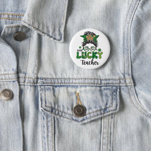 Een Gelukkige Leraar - St. Patrick's Dag Ronde Button 5,7 Cm (In situ)