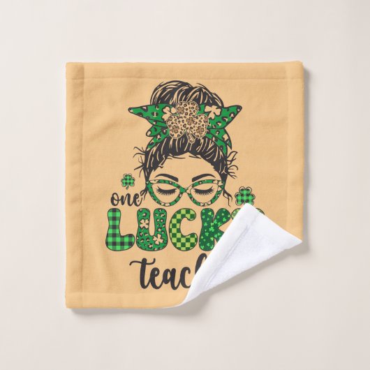 Een gelukkige leraar - St. Patrick's Day Bad Handdoek (Wasdoekje)