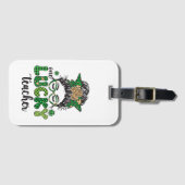 Een gelukkige leraar - St. Patrick's Day Bagagelabel (Voorkant (horizontaal))