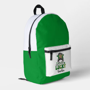 Eén Gelukkige Leraar - St. Patrick's Day Bedrukte Rugzak