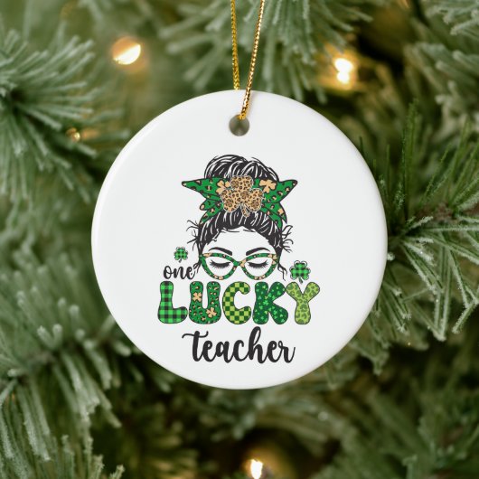 Een gelukkige leraar - St. Patrick's Day Keramisch Ornament (Boom)