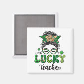 Een gelukkige leraar - St. Patrick's Day Magneet (Voorkant / Achterkant)