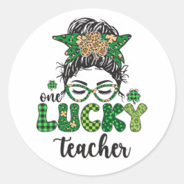 Een gelukkige leraar - St. Patrick's Day Sticker