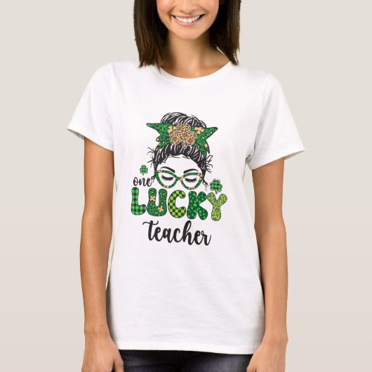Een gelukkige leraar - St. Patrick's Day T-shirt (Voorkant)