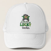 Een gelukkige leraar - St. Patrick's Day Trucker Pet (Voorkant)
