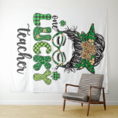 Een gelukkige leraar - St. Patrick's Day Wandkleed (In Situ (horizontaal))