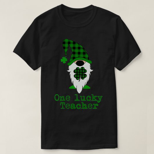 Eén gelukkige leraar Vrouwen St. Patrick's Day St. T-shirt (Design voorkant)