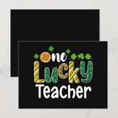 Een gelukkige lerarenschool St Patrick's Day Briefkaart (Voorkant / Achterkant)