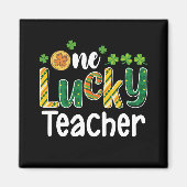 Een gelukkige lerarenschool St Patrick's Day Magneet (Voorkant)