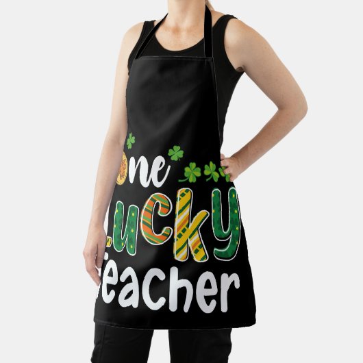 Een gelukkige lerarenschool St Patrick's Day Schort (Insitu)