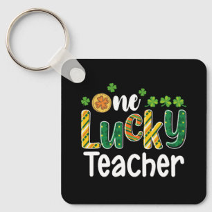 Een gelukkige lerarenschool St Patrick's Day Sleutelhanger