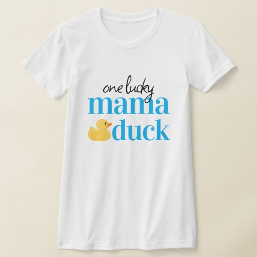 Een gelukkige mama eend 1e verjaardag viering t-shirt (Laagn)
