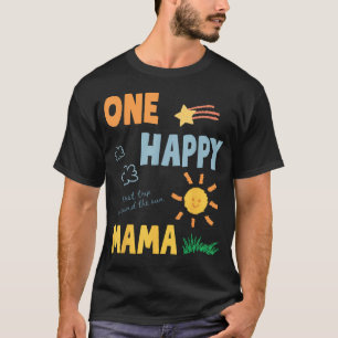 Eén Gelukkige Mama Eerste Reis Rond De Zon 1e T-shirt