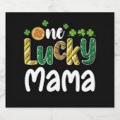 Een gelukkige Mama Matching Familie St Patrick's D Bier Etiket (Enkel label)