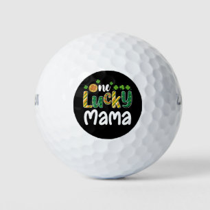 Een gelukkige Mama Matching Familie St Patrick's D Golfballen