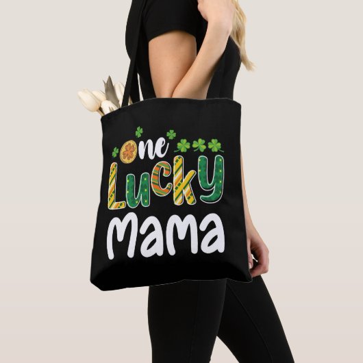 Een gelukkige Mama Matching Familie St Patrick's D Tote Bag (Dichtbij)