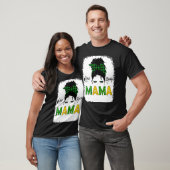 Een gelukkige Mama Messy Bun Leopard St Patrick S T-shirt (Unisex)