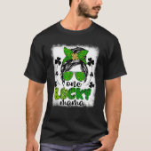 Een gelukkige mama rommelige knot St. Patrick's Da T-shirt (Voorkant)