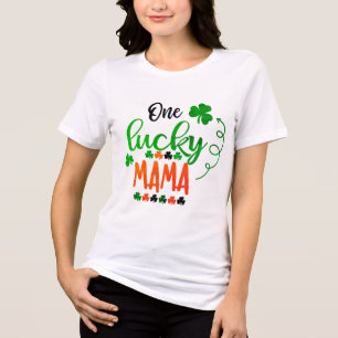Een gelukkige mama   St. Patrick's Day Tri-Blend Shirt